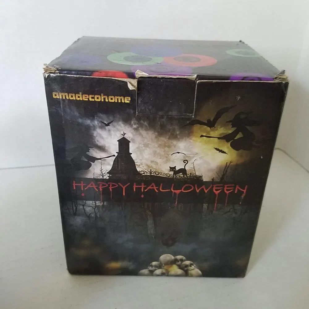 Halloween Multicolor Eyeballs‎ 30 LED String Lights 16.4' Remote 8 Light Modes